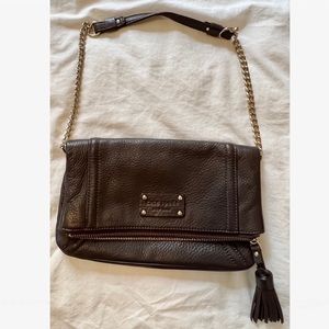 Kate Spade Leather Bag / Wristlet with Gold Chain